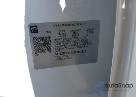 2022 Chevrolet Malibu Fwd Ls from USA, damaged, VIN 1G1ZB5STXNF190814